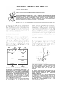 COMPARISON OF PT AND NPT CELL CONCEPT FOR 600V IGBTs