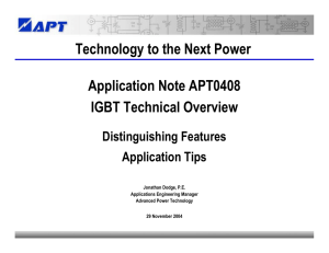 IGBT Technical Overview