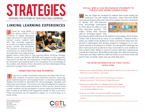 Linking Learning Experiences - The City College of New York