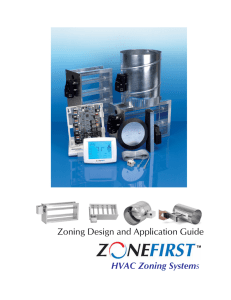 Zoning Design and Application Guide HVAC Zoning