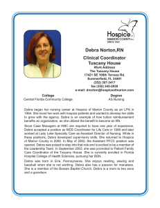 Debra Norton,RN - Hospice of Marion County