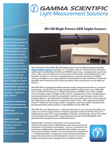 LED Light Source-RS-5H-Gamma Scientific