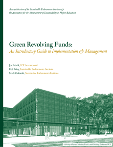 Green Revolving Funds - Billion Dollar Green Challenge