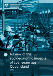 Review of the socioeconomic impacts of coal seam gas in Queensland