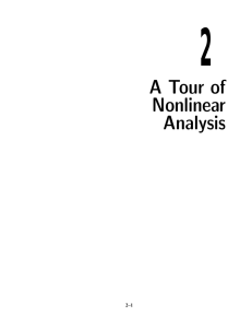 2 A Tour of Nonlinear Analysis