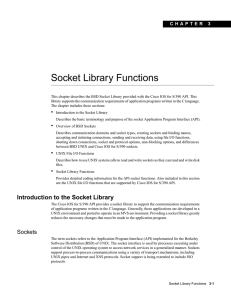 Socket Library Functions