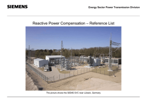 Reactive Power Compensation – Reference List