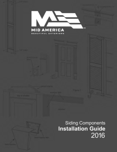 Mid-America Installation Guide - Shutters and Trim