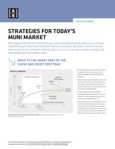 Strategies for Today`s Muni Market