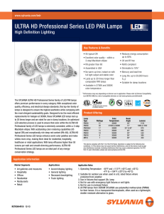 ULTRA HD Professional Series LED PAR Lamps