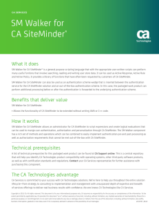SM Walker for CA SiteMinder