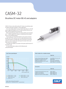 CASM-32 Brushless DC motor (up to 700 N)