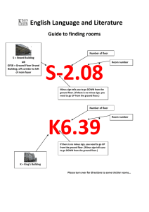 Guide to finding rooms - King`s College London