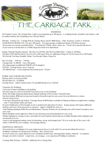 WEDDINGS : Our Outdoor Venue, The Carriage Park, is able to