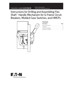 Instructions for Drilling and Assembling Flex Shaft™ Handle