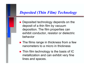 Ceramic Thin Films