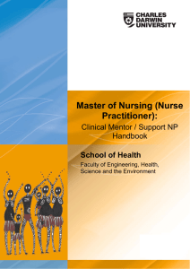 Master of Nursing (Nurse Practitioner):