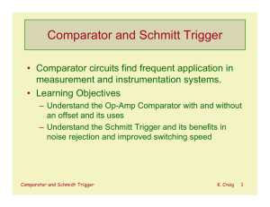 Comparator and Schmitt Trigger
