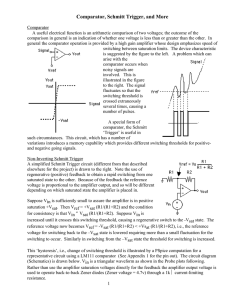 Comparator, Schmitt Trigger, and More