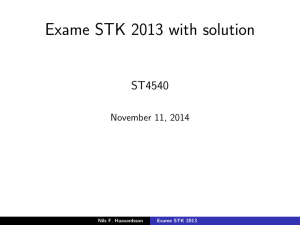 Exame STK 2013 with solution