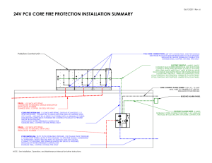 24v pcu core fire protection installation summary