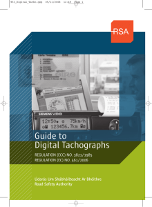 Guide to Digital Tachographs