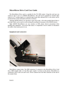 MicroMirror Drive Card User Guide