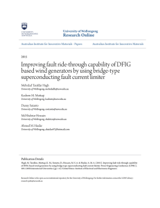 Improving fault ride-through capability of DFIG