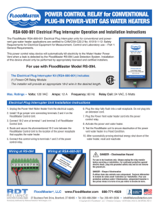 Electrical Plug Interrupter for Conventional Plug-In Power