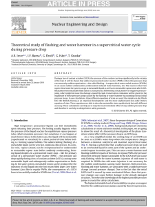 Theoretical study of flashing and water hammer in a