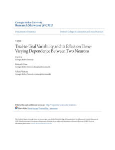 Trial-to-Trial Variability and its Effect on Time