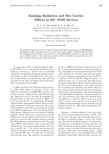 Ionizing Radiation and Hot Carrier Effects in SiC MOS Devices