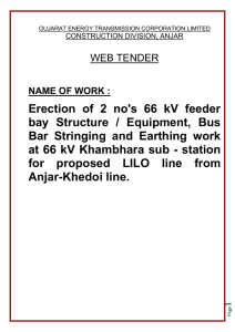 Erection of 2 no`s 66 kV feeder bay Structure