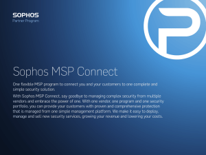 Sophos MSP Connect