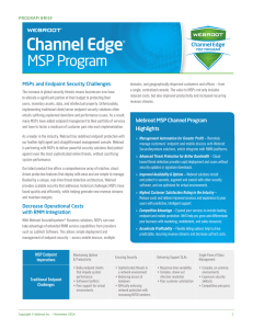 Channel Edge ® MSP Program