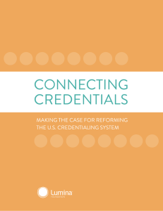 “Making the Case” PDF - Connecting Credentials