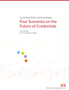 Four Scenarios on the Future of Credentials