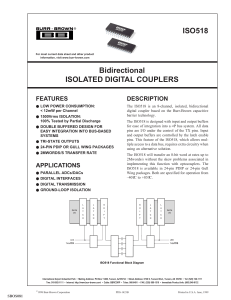 Bidirectional Isolated Digital Couplers