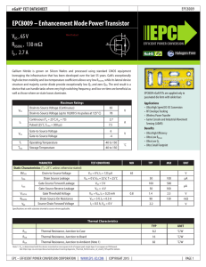 EPC8009 Datasheet