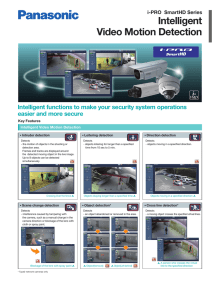 Intelligent Video Motion Detection - cs.psn