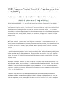 Robotic approach to crop breeding Robotic approach to crop breeding