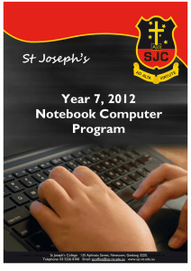 Year 7 Notebook Computer Program