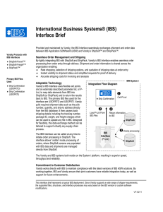 International Business Systems® (IBS) Interface