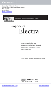 Electra - Cambridge University Press