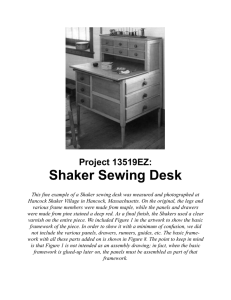 Shaker Sewing Desk