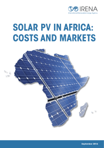 Solar PV in Africa: Costs and Markets