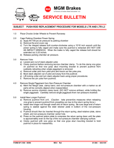 SERVICE BULLETIN MGM Brakes