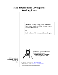 Abstract: This paper focuses on the impacts of economic reform on