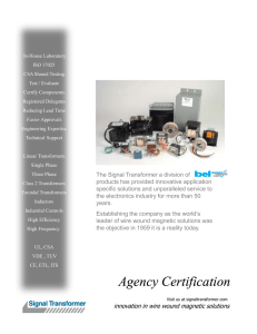 Agency Certification