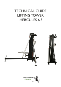 TECHNICAL GUIDE LIFTING TOWER HERCULES 6.5